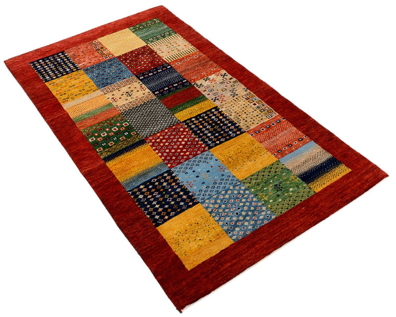 Dywan Gabbeh - Loribaft Indus - 163 x 96 cm - wielokolorowy