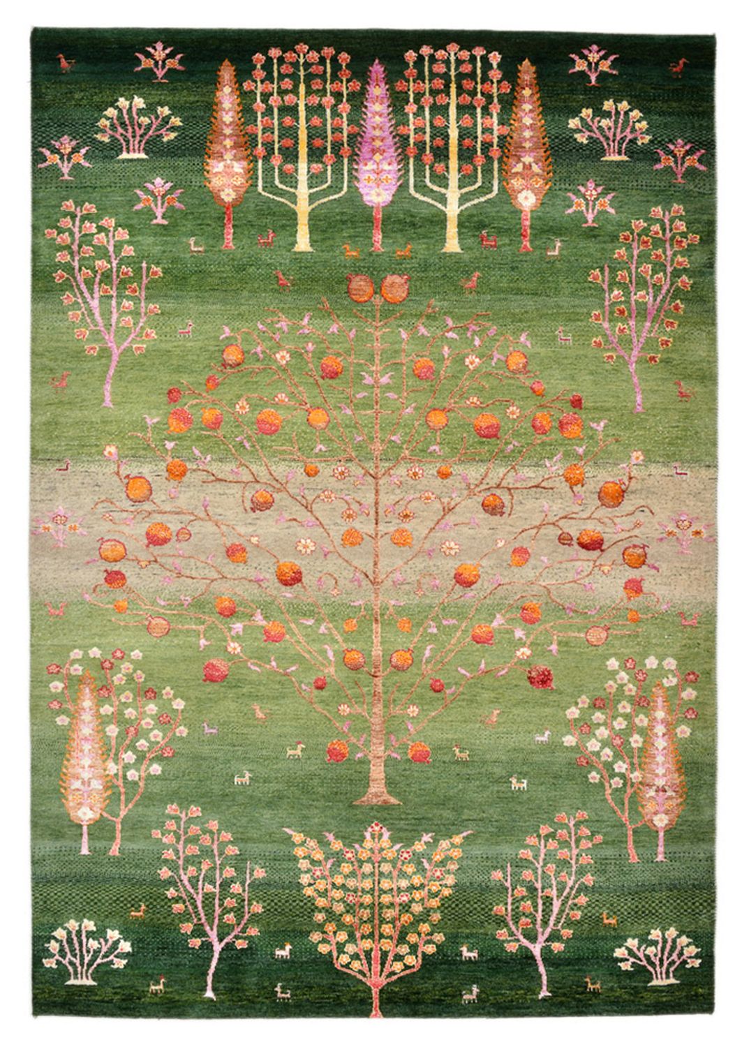 Dywan Gabbeh - Loribaft Indus - 246 x 171 cm - wielokolorowy