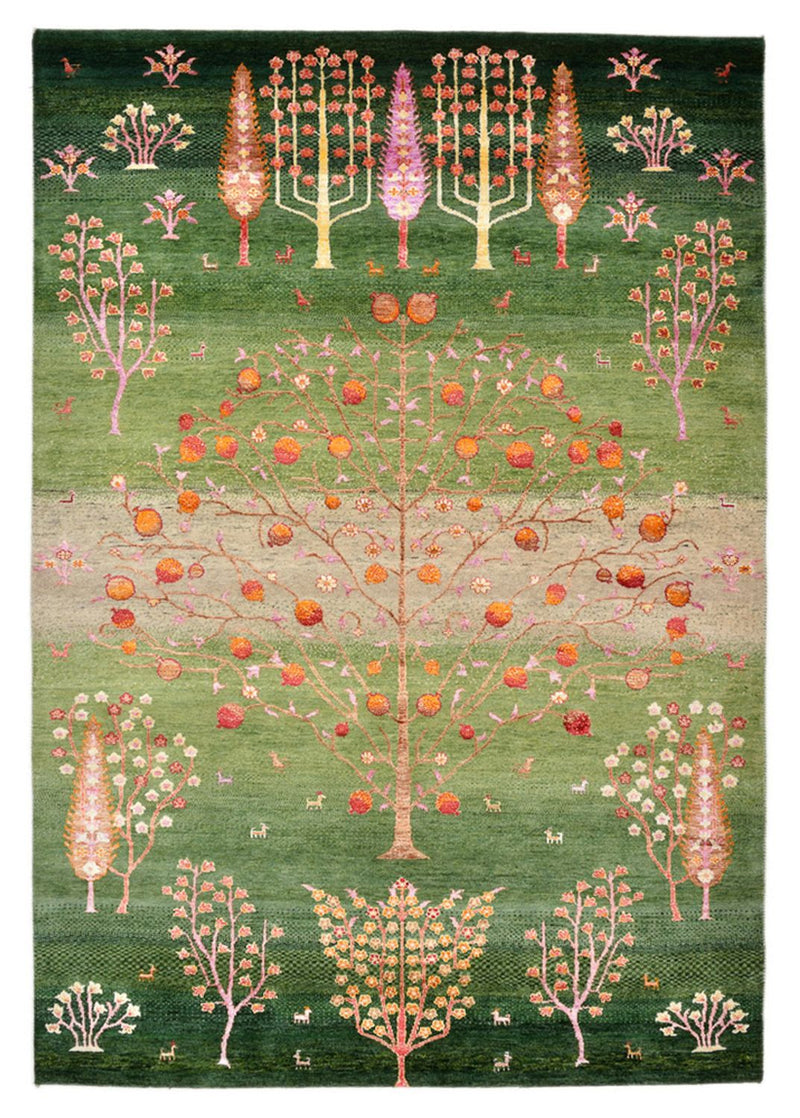 Dywan Gabbeh - Loribaft Indus - 246 x 171 cm - wielokolorowy