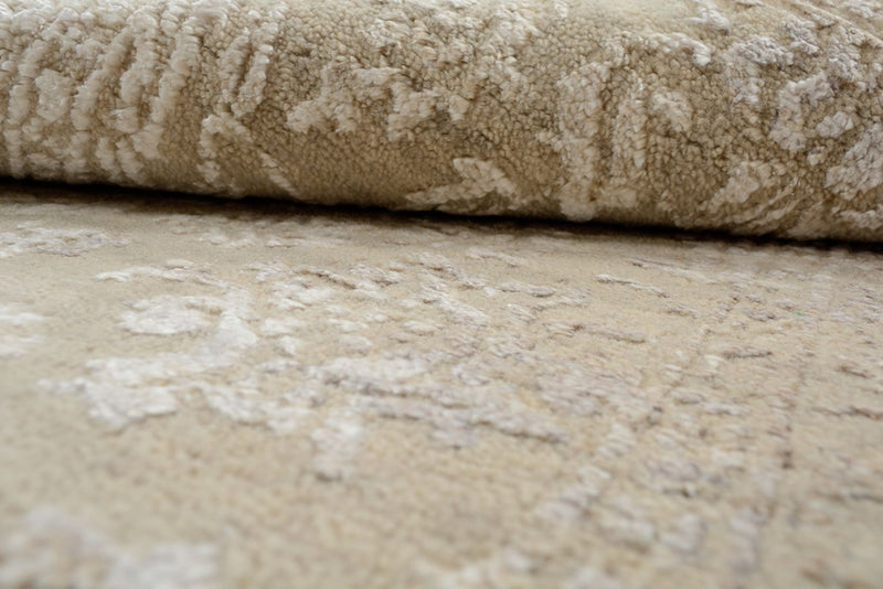 Designerski dywan - 153 x 94 cm - ciemny beż