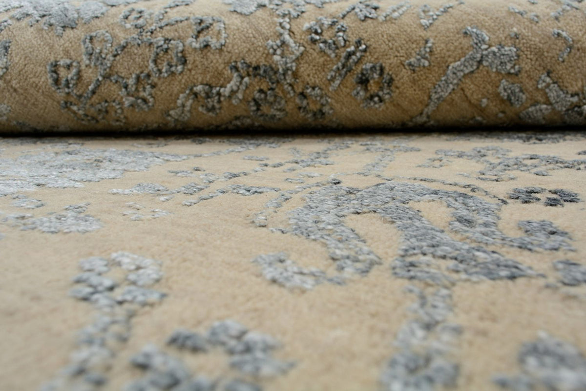 Designerski dywan - 184 x 151 cm - piaskowy