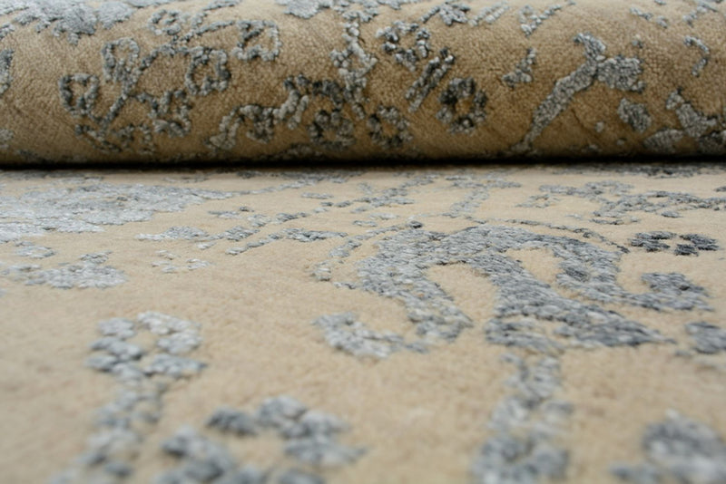 Designerski dywan - 184 x 151 cm - piaskowy