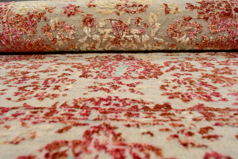 Designerski dywan - 133 x 71 cm - jasna czerwień