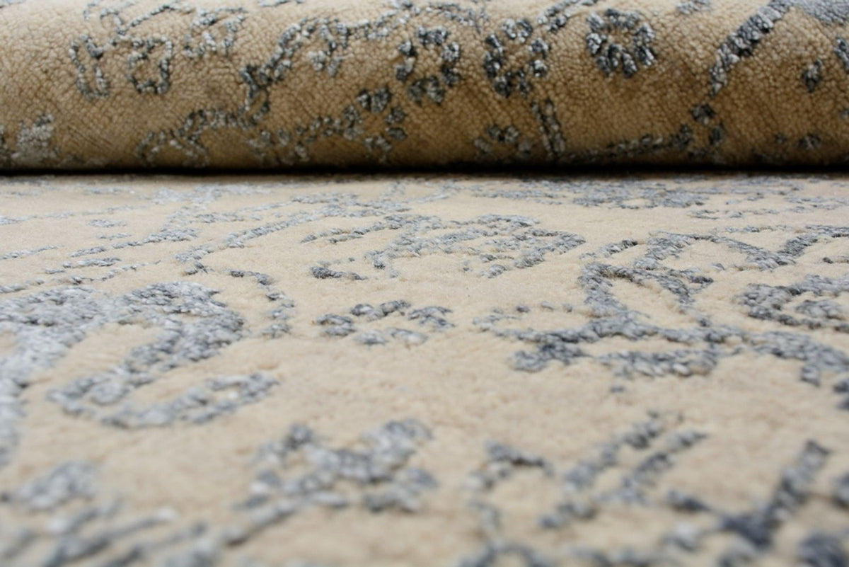 Designerski dywan - 201 x 155 cm - piaskowy