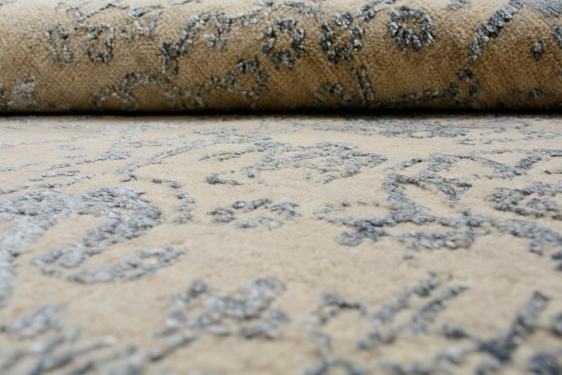 Designerski dywan - 201 x 155 cm - piaskowy