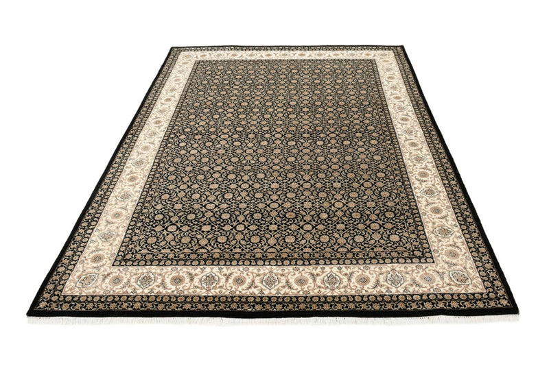 Orientalny dywan - Bijar - Indus - 204 x 141 cm - ciemny beż