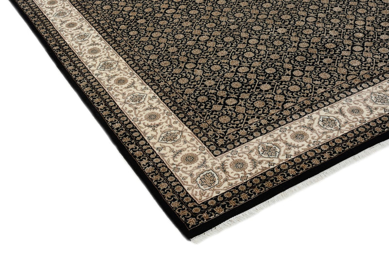 Orientalny dywan - Bijar - Indus - 204 x 141 cm - ciemny beż