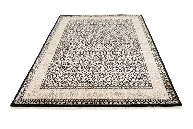Orientalny dywan - Bijar - Indus - 204 x 141 cm - ciemny beż