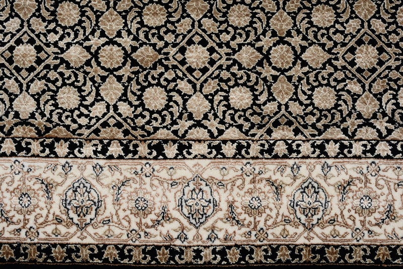 Orientalny dywan - Bijar - Indus - 203 x 144 cm - ciemny beż