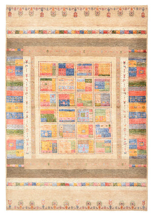 Dywan Gabbeh - Loribaft Indus - 244 x 171 cm - wielokolorowy