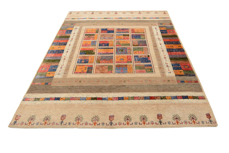 Dywan Gabbeh - Loribaft Indus - 244 x 171 cm - wielokolorowy