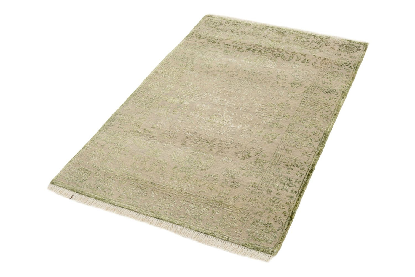 Designerski dywan - 126 x 84 cm - piaskowy