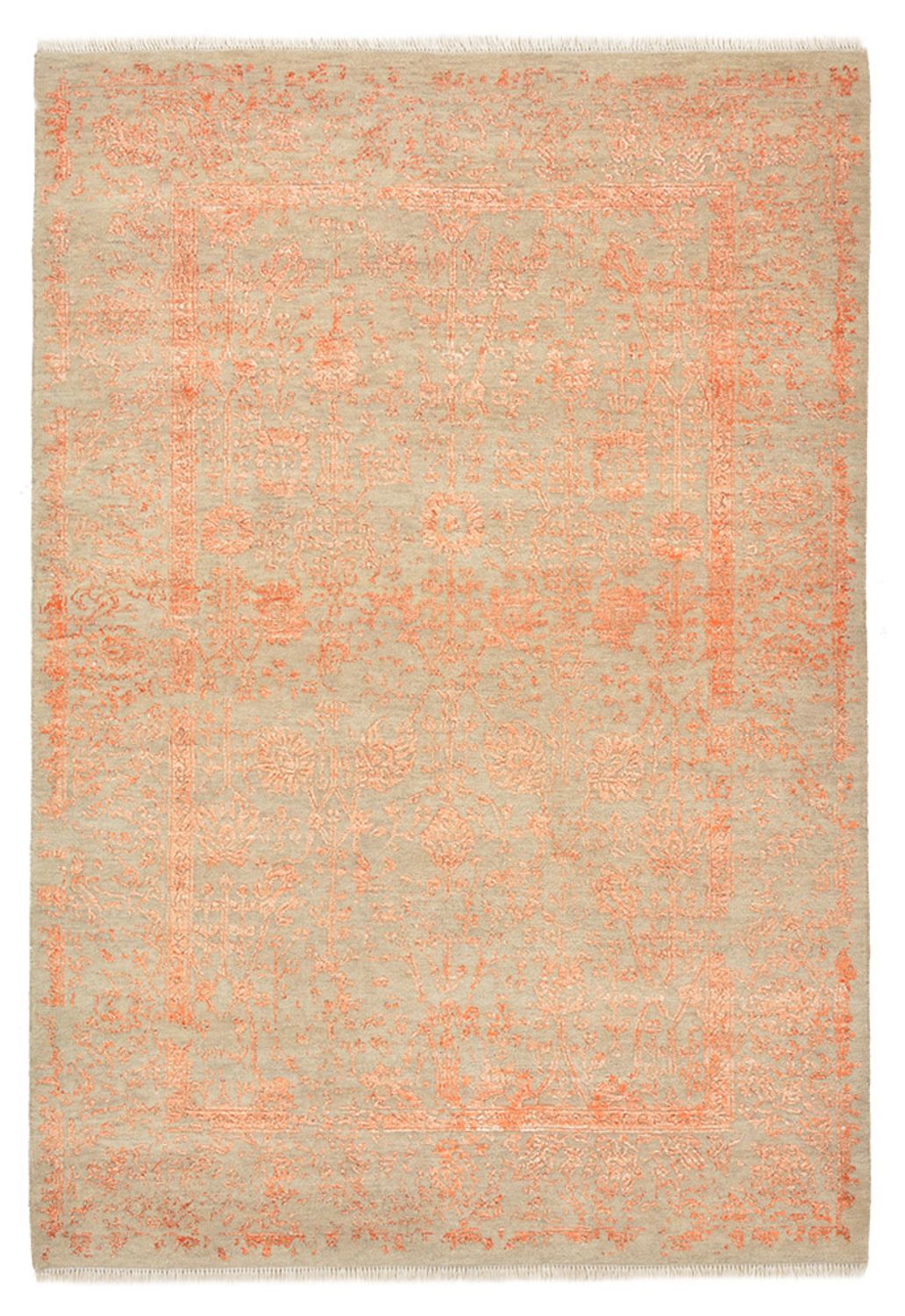 Designerski dywan - 181 x 127 cm - pomarańczowy