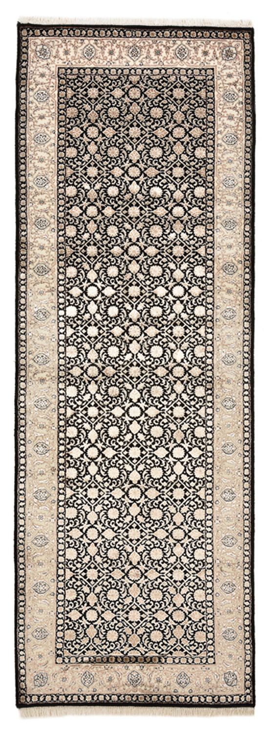 Biegacz Orientalny dywan - Bijar - Indus - 241 x 84 cm - ciemny beż