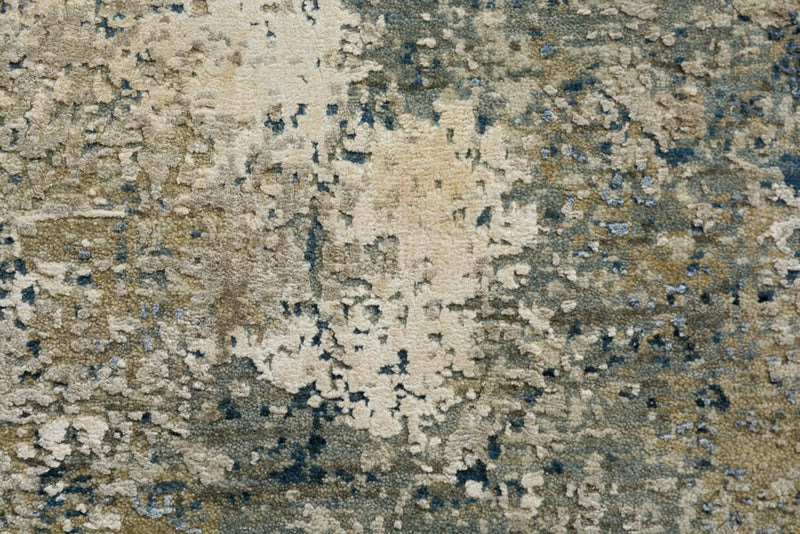 Designerski dywan okrągły  - 201 x 199 cm - piaskowy