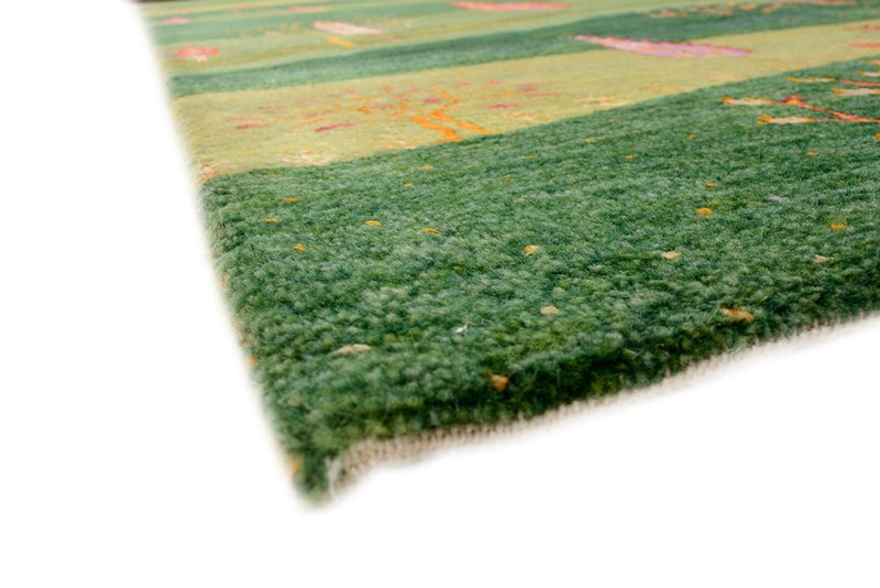 Dywan Gabbeh - Loribaft Indus - 247 x 172 cm - zielona