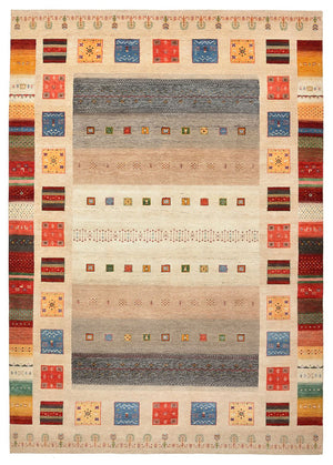 Dywan Gabbeh - Loribaft Indus - 356 x 252 cm - wielokolorowy