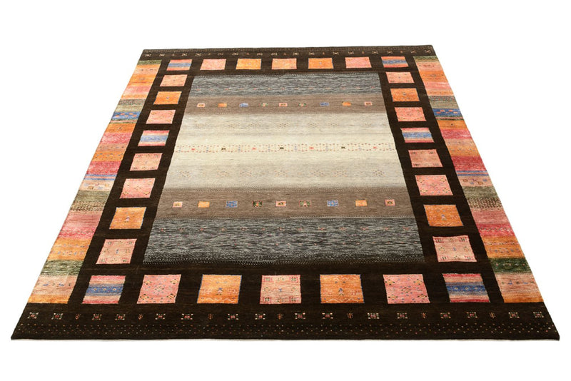 Dywan Gabbeh - Loribaft Indus - 307 x 250 cm - wielokolorowy