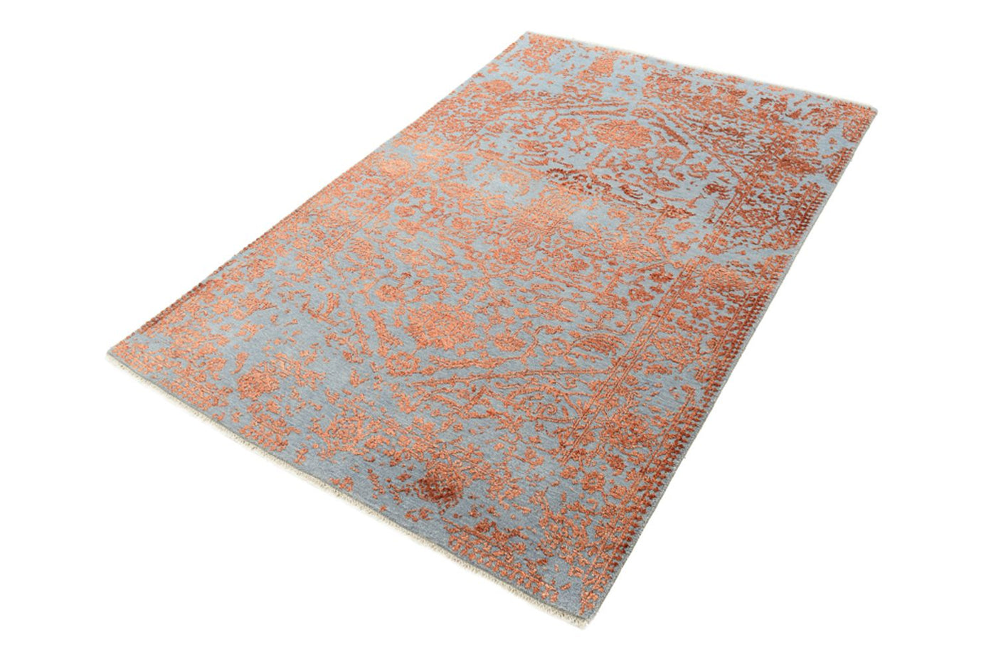 Designerski dywan - 182 x 125 cm - pomarańczowy