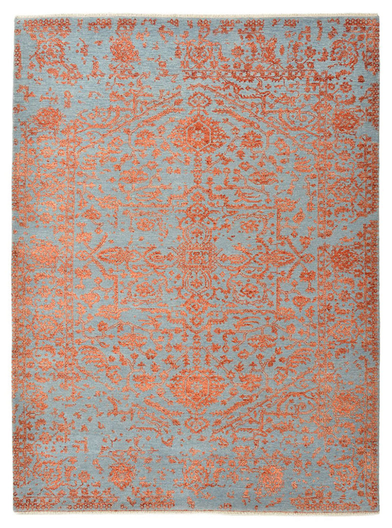 Designerski dywan - 208 x 156 cm - pomarańczowy