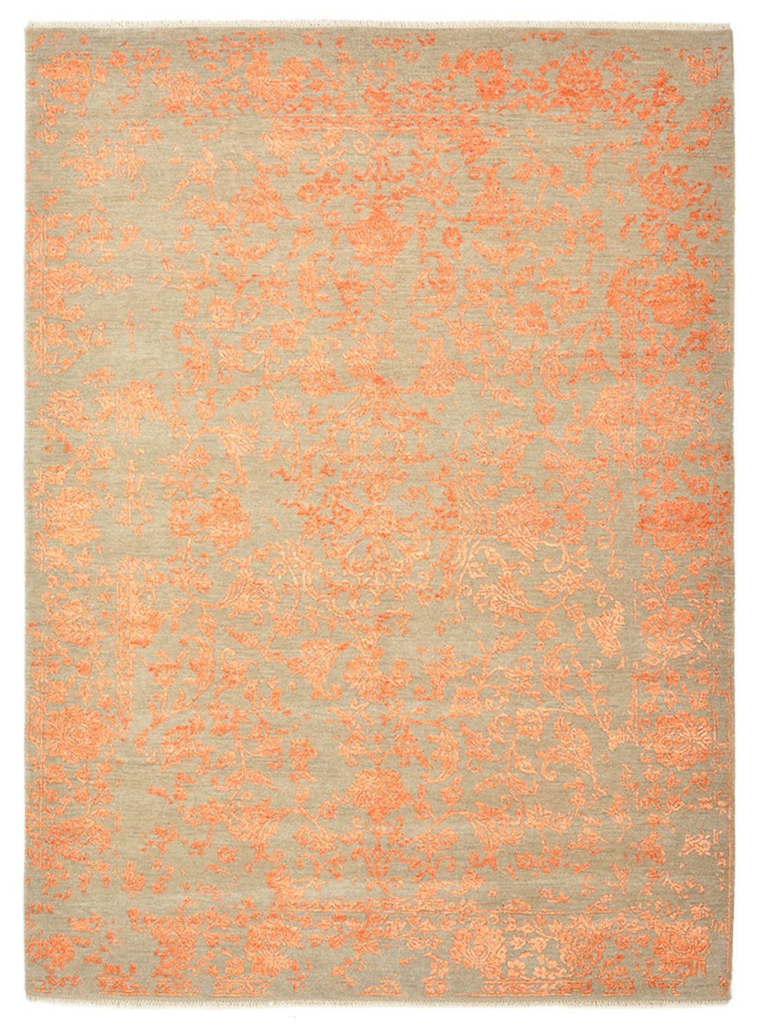 Designerski dywan - 211 x 157 cm - pomarańczowy