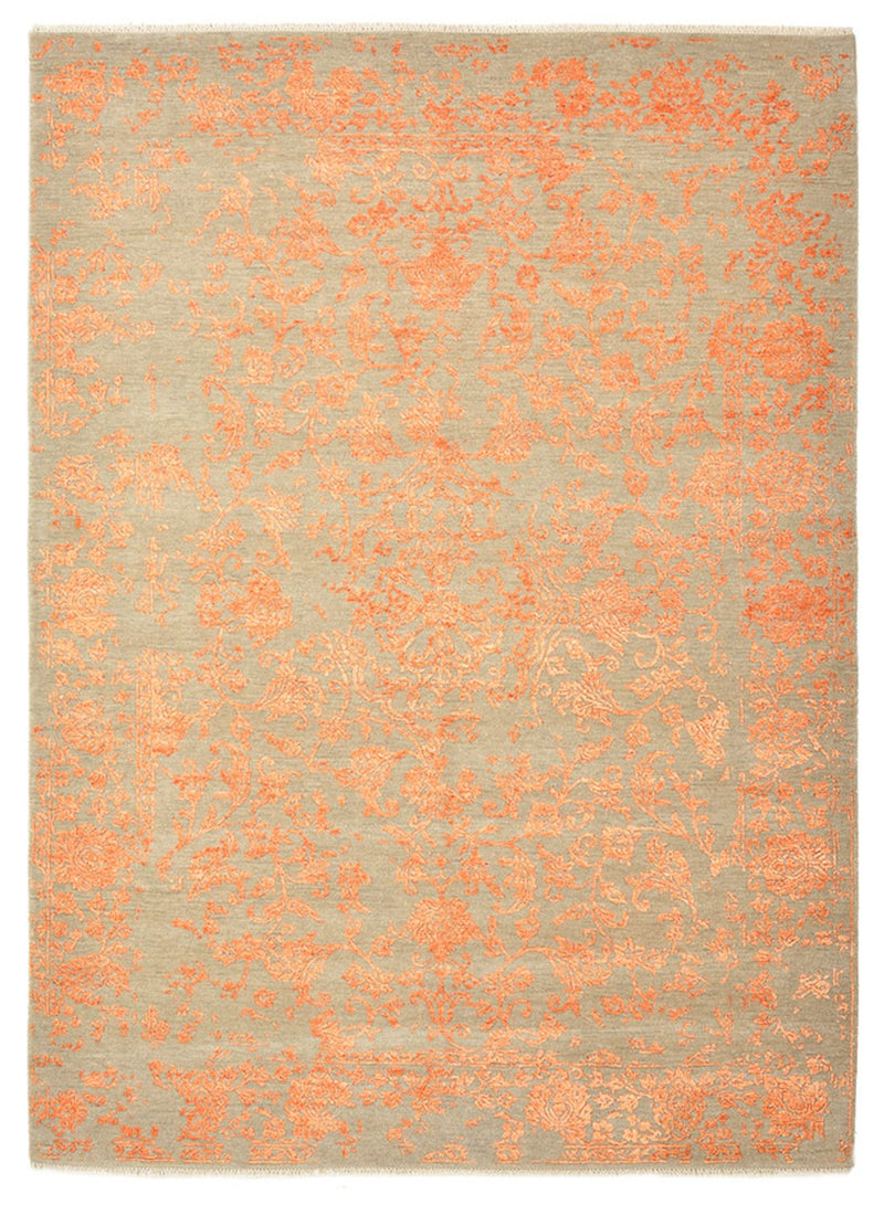 Designerski dywan - 211 x 157 cm - pomarańczowy