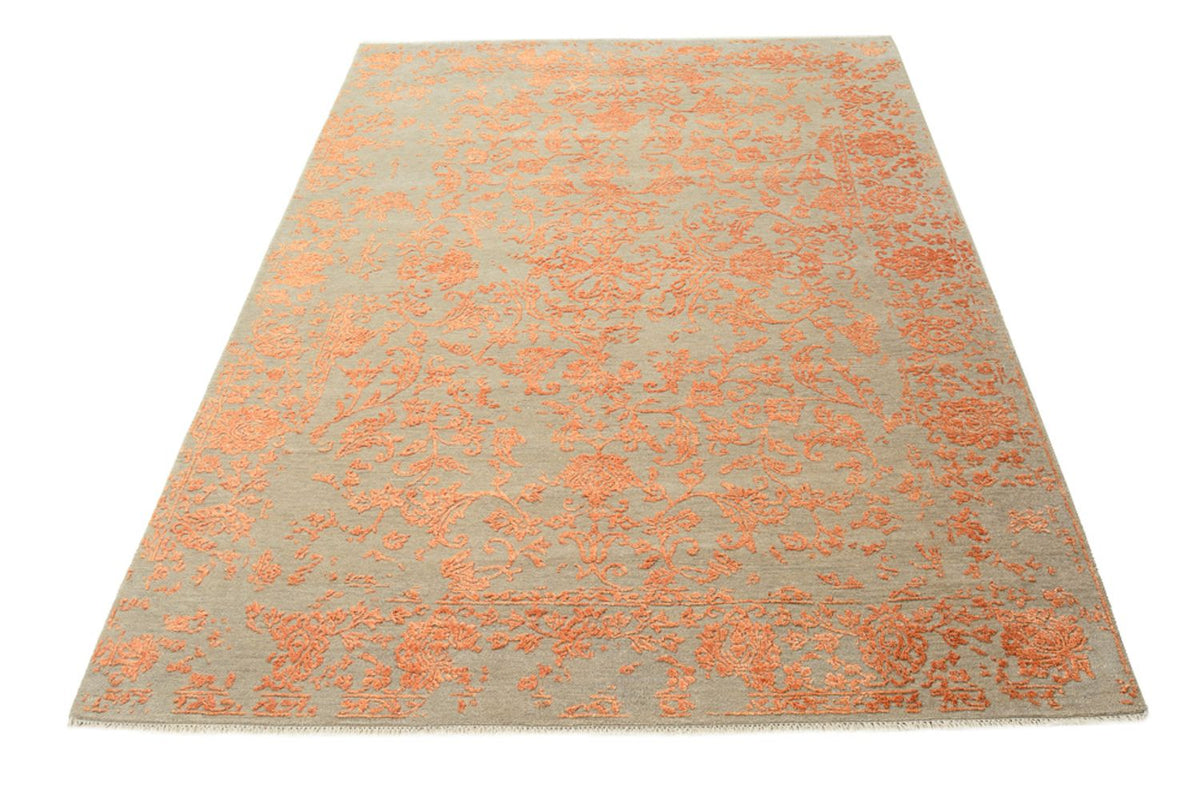Designerski dywan - 210 x 157 cm - pomarańczowy