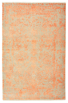 Designerski dywan - 187 x 123 cm - pomarańczowy
