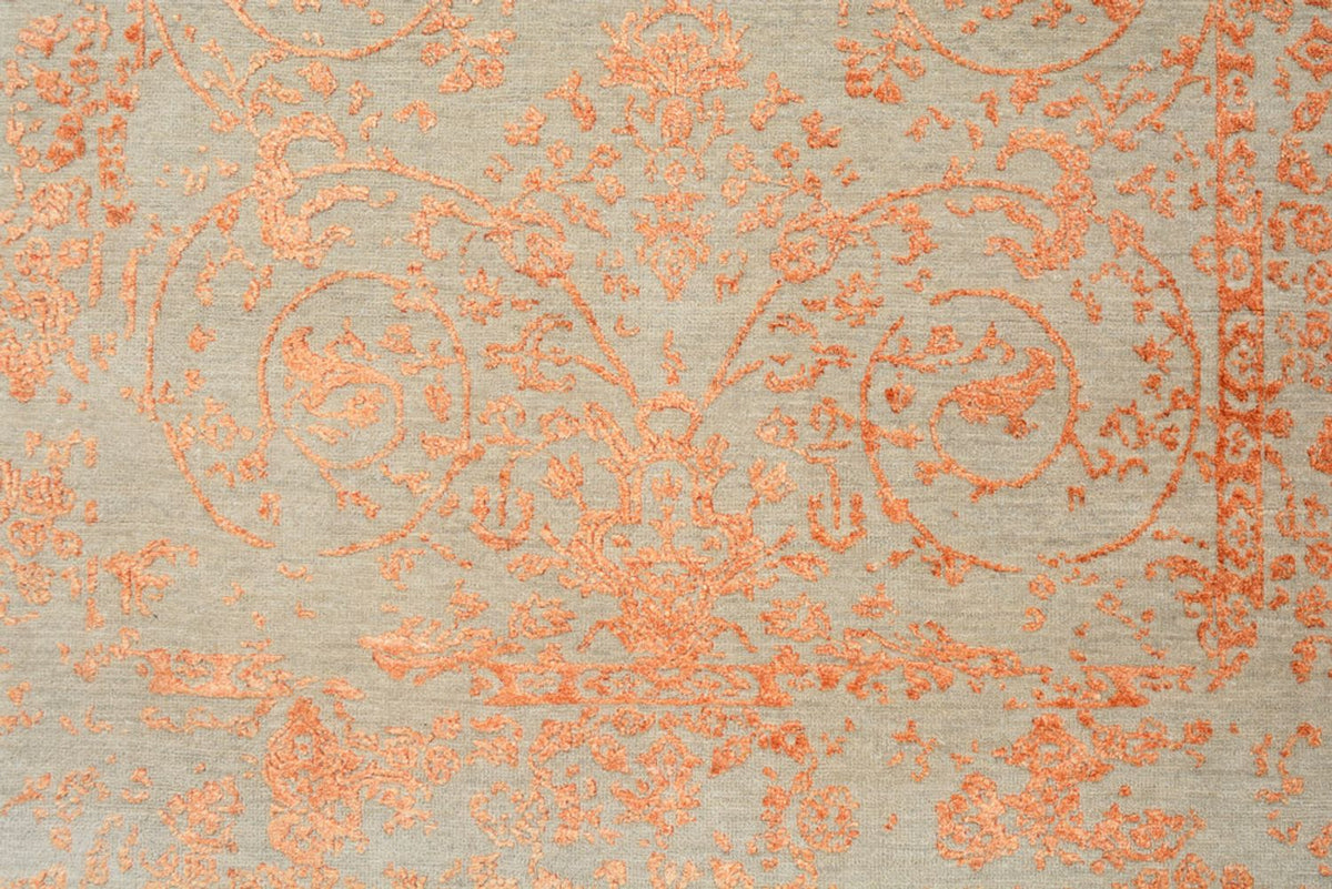 Designerski dywan - 187 x 123 cm - pomarańczowy