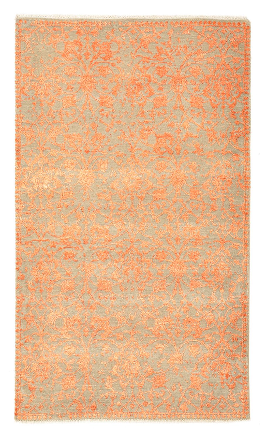 Designerski dywan - 153 x 92 cm - pomarańczowy