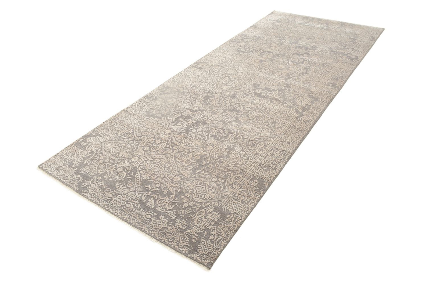 Biegacz Designerski dywan - 304 x 122 cm - szary