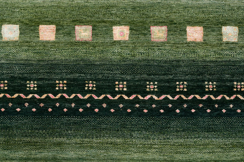 Dywan Gabbeh - Loribaft Indus - 302 x 248 cm - zielona