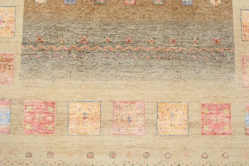 Dywan Gabbeh - Loribaft Indus - 255 x 173 cm - ciemny beż