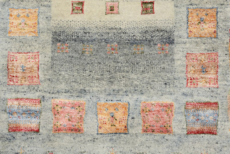 Biegacz Dywan Gabbeh - Loribaft Indus - 295 x 82 cm - wielokolorowy