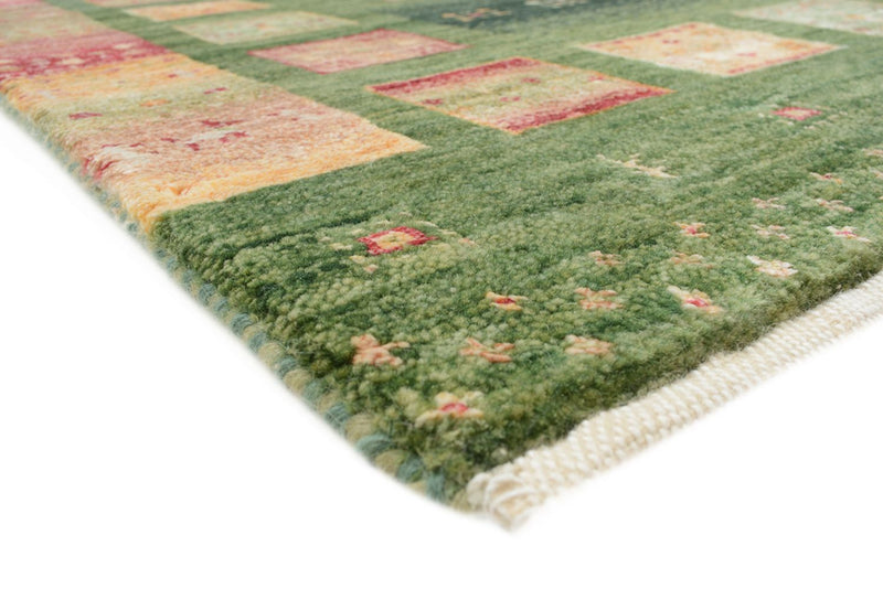 Biegacz Dywan Gabbeh - Loribaft Indus - 192 x 76 cm - wielokolorowy