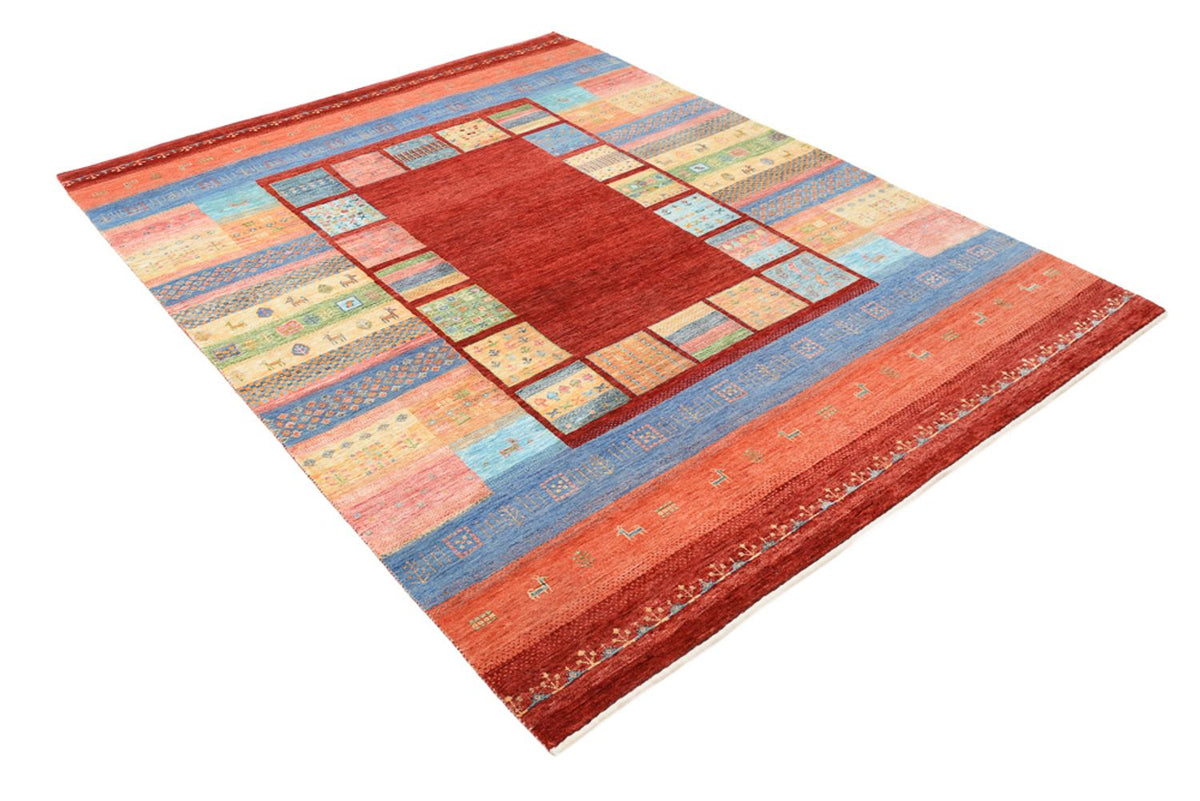 Dywan Gabbeh - Loribaft Indus - 241 x 178 cm - wielokolorowy