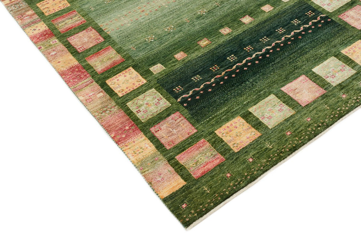 Dywan Gabbeh - Loribaft Indus - 183 x 127 cm - zielona