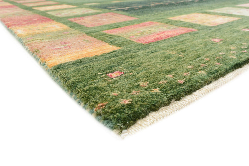 Dywan Gabbeh - Loribaft Indus - 183 x 127 cm - zielona