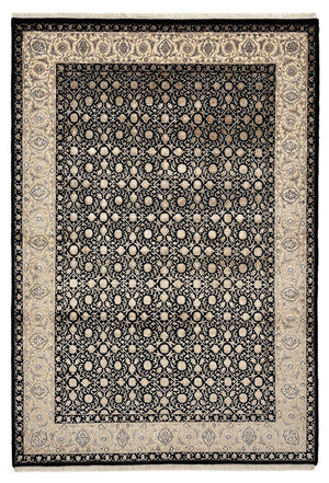 Orientalny dywan - Bijar - Indus - 202 x 139 cm - ciemny beż