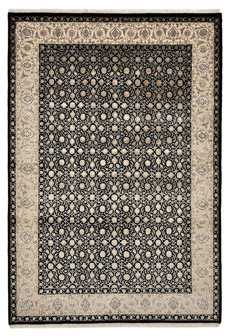 Orientalny dywan - Bijar - Indus - 202 x 139 cm - ciemny beż
