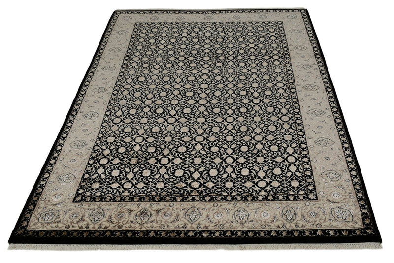 Orientalny dywan - Bijar - Indus - 202 x 139 cm - ciemny beż