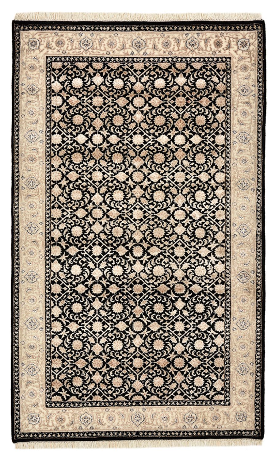 Orientalny dywan - Bijar - Indus - 157 x 95 cm - ciemny beż