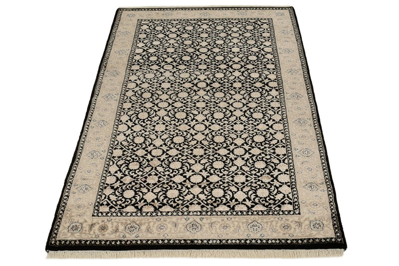Orientalny dywan - Bijar - Indus - 157 x 95 cm - ciemny beż