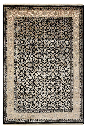 Orientalny dywan - Bijar - Indus - 204 x 139 cm - ciemny beż