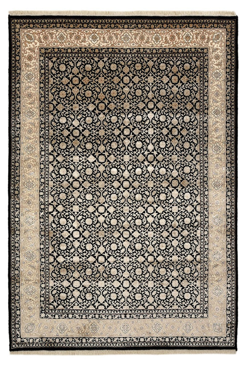 Orientalny dywan - Bijar - Indus - 204 x 139 cm - ciemny beż