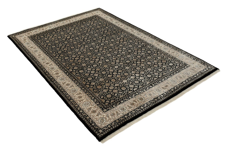 Orientalny dywan - Bijar - Indus - 204 x 139 cm - ciemny beż