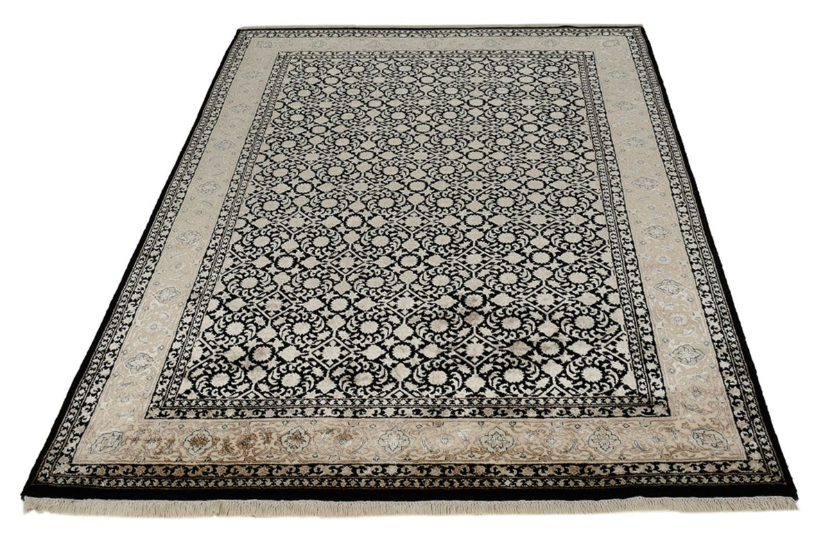Orientalny dywan - Bijar - Indus - 204 x 139 cm - ciemny beż