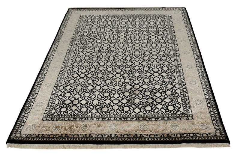 Orientalny dywan - Bijar - Indus - 204 x 139 cm - ciemny beż
