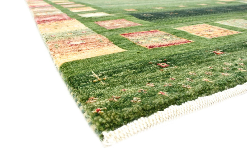 Dywan Gabbeh - Loribaft Indus - 154 x 105 cm - zielona