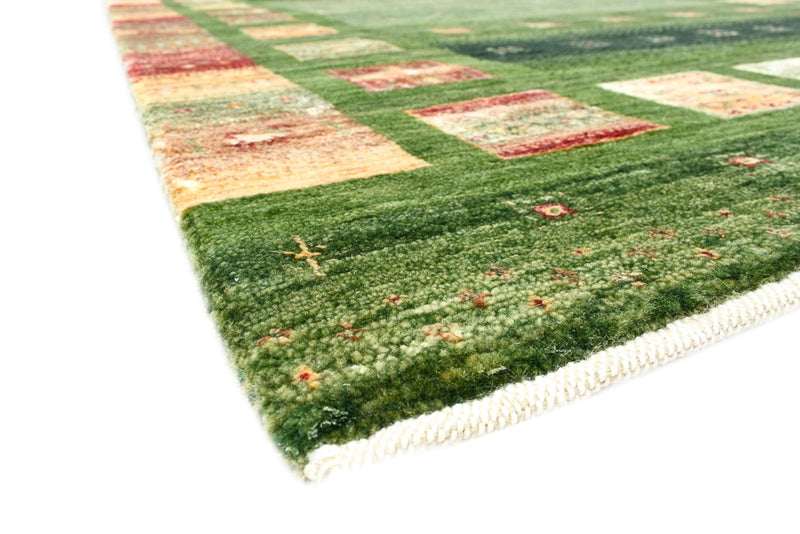 Dywan Gabbeh - Loribaft Indus - 154 x 106 cm - zielona